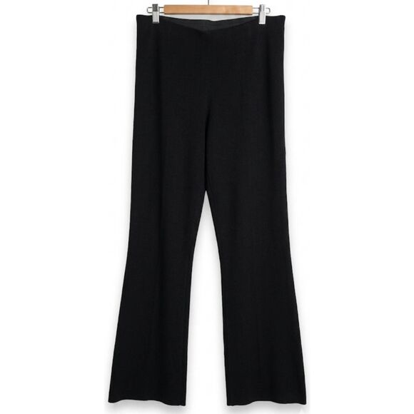 COS Pants - Cos Women Large wide leg hi rise pants stretch black lyocell strong full length